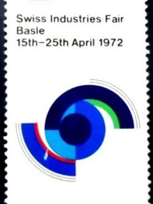 Selo postal da Suiça de 1972 Swiss Fair N