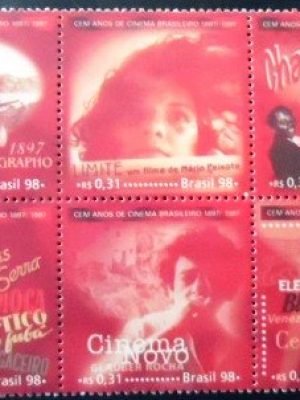 Se-tenant do Brasil de 1998 Cinema Brasileiro M SET