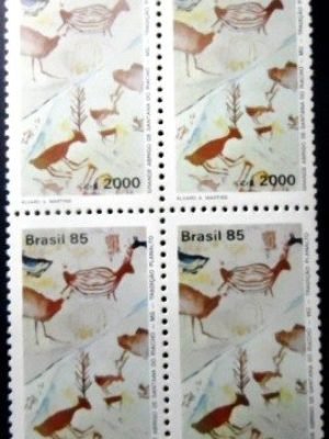 Quadra de selos postalis do Brasil de 1985 Santana do Riacho M QD