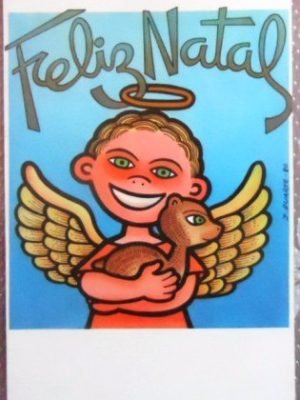 Aerograma do Brasil de 1980 Natal 80 M6 a