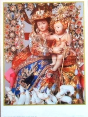 Aerograma do Brasil de 1982 1982 Divina Pastora com o Menino Jesus M b