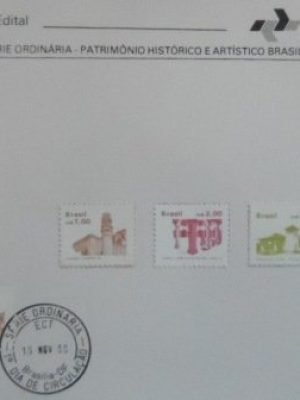 4º Edital de 1986 Patrimônio Histórico e Artístico Brasileiro selado