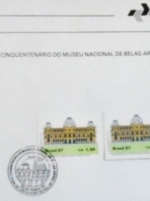 Edital nº 1 de 1987 Museu Nacional selado 385
