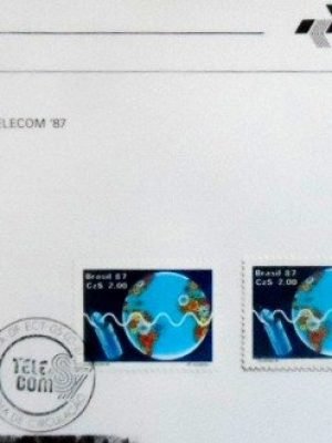 Edital nº 5 de 1987 Telecom 87 selado