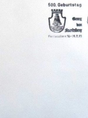 1973 Folha de lembrança da Alemanha de 1973 Georg von Frundsber