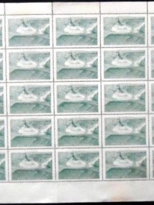 Folha completa de selos postais do Chile de 1969 Rapel Hydroelectric Plant M FL