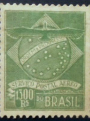 Selo postal do Brasil de 1927 Sindicato Condor K 4 M