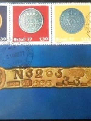 Máximo postal do Brasil de 1977 Moedas do Brasil Colonial