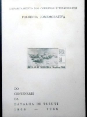 Folhinha Filatélica nº 27 de 1966 Batalha do Tuiuti 5147