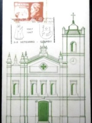 Folhinha Filatélica de 1967 Nossa Senhora da Penha