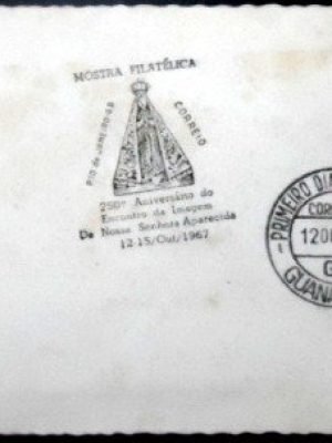 Cartão Postal do Brasil de 1967 Nossa Senhor Aparecida