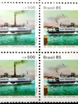 Quadra de selos postais do Brasil de 1985 Terceira M QD