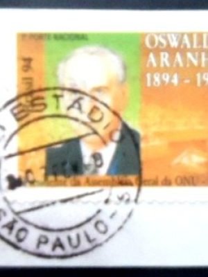 Selo postal do Brasil de 1994 Oswaldo Aranha Uestádio