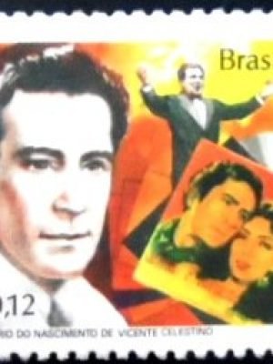 Selo postal do Brasil de 1994 Vicente Celestino NCC