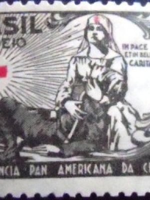 Imagem similar à do selo postal do Brasil de 1945 Instituto Geográfico U