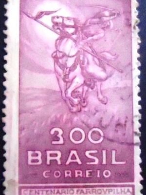 Selo postal do Brasil de 1997 José de Anchieta M