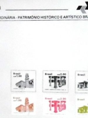 2º Edital de 1986 Patrimônio Histórico e Artístico Brasileiro selado 5839