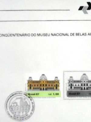 Edital nº 1 de 1987 Museu Nacional selado 3141