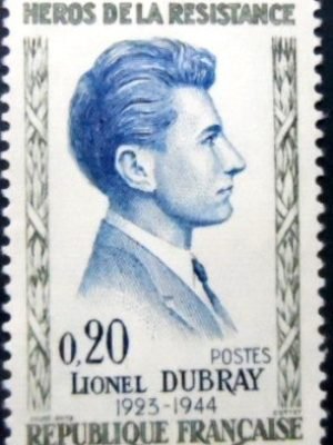 Selo postal da França de 1961 Lionel Dubray M