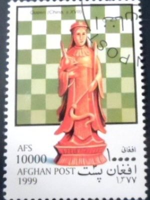 Selo postal do Afeganistão de 1999 Queen MCC