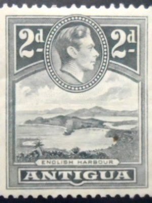 Selo postal de Antigua e Barbuda de 1938 English Harbour 2 N