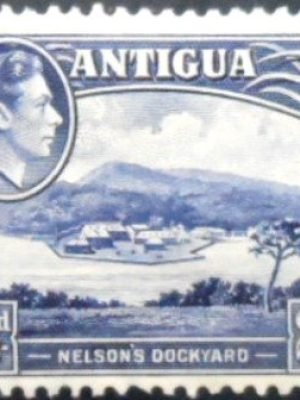 Selo postal de Antigua e Barbuda de 1938 English Harbour 2½ N