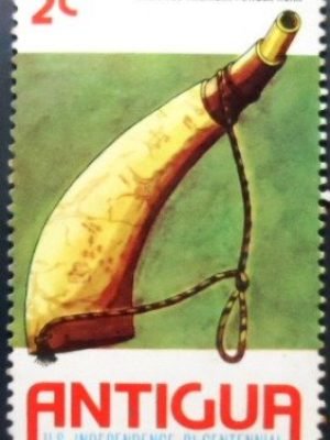 Selo postal de Antigua e Barbuda de 1976 Powder Horn N