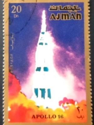 Selo de postal de Ajman de 1971 Start 1 NCC A