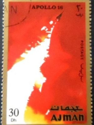 Selo de postal de Ajman de 1971 Start 2 NCC A