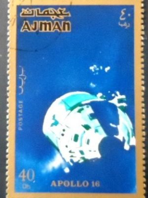 Selo postal de Ajman de 1971 Mothership NCC A