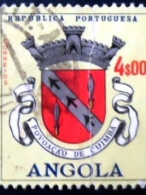 Selo postal da Angola de 1963 Povoavao de Cuimba U