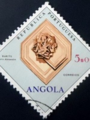 Selo postal da Angola de 1970 Mineral