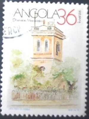 Selo postal de Angola de 1990 Meteorological Observatory U