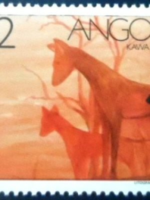 Selo postal da Angola de 1991 Kawa Tchowé M