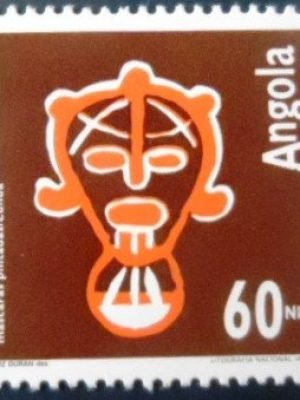 Selo postal da Angola de 1992 Art Quioca M