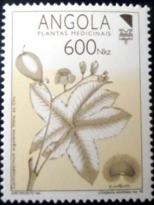 Selo postal da Angola de 1992 Medicinal Plants 600 M