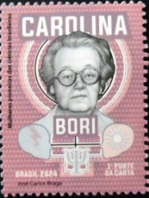 Selo postal do Brasil de 2024 Carolina Bori M