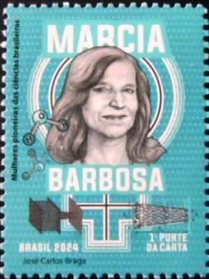 Selo postal do Brasil de 2024 Marcia Barbosa M