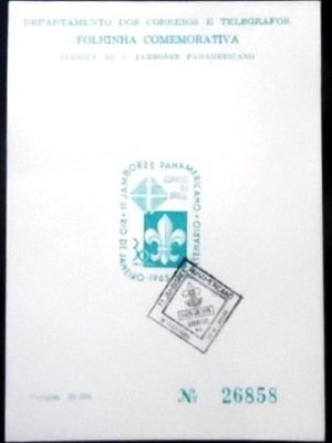 Folhinha Filatélica nº 21 de 1965 1º Jamboree 26858