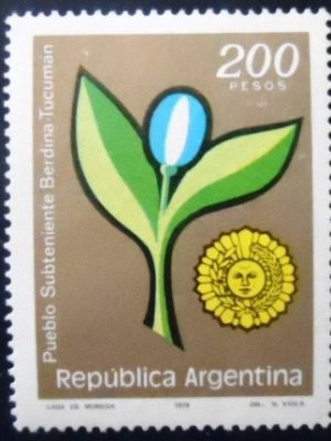 Selo postal da Argentina de 1979 Subteneinte Berdina N