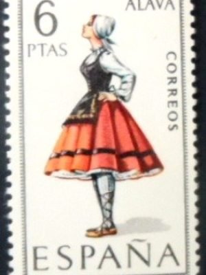 Selo postal da Espanha de 1967 Alava M