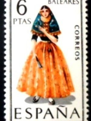 Selo postal da Espanha de 1967 Baleares M