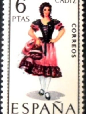 Selo postal da Espanha de 1967 Cadiz M