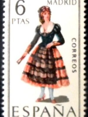 Selo postal da Espanha de 1969 Madrid M