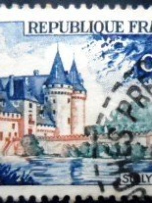Selo postal da França de 1961 Sully sur Loire U