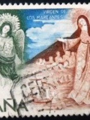 Selo postal da Espanha de 1980 ESPAMER 80 U