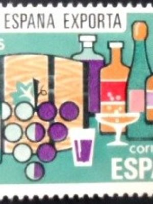 Selo postal da Espanha de 1981 Wines M