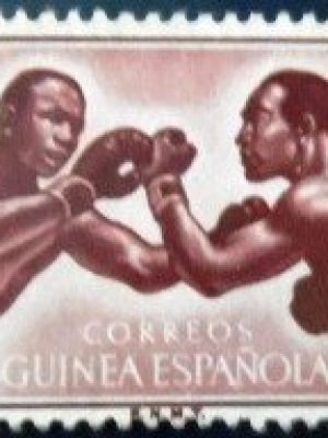 Selo postal da Guiné Espanhola de 1958 Sport