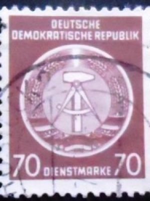 Selo postal da Argentina de 1955 Iguazú Falls 5 U