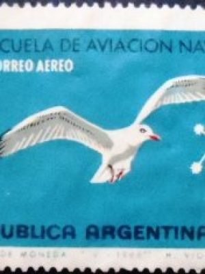 Selo postal da Argentina de 1966 Naval Aviation School U